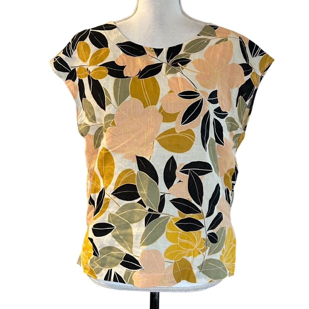 Rachel Zoe Floral Print Blouse - Yellow, Black, Pink